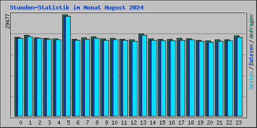 Stunden-Statistik im Monat August 2024