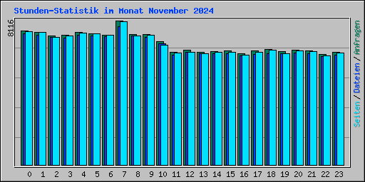 Stunden-Statistik im Monat November 2024